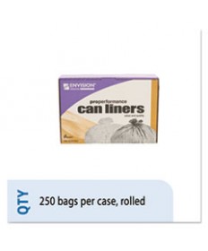 8105015574973, HIGH DENSITY CORELESS ROLL CAN LINER, 40 X 48, NATURAL, 250/BOX