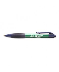 7520015789309 SKILCRAFT BIOWRITE RETRACTABLE BALLPOINT PEN, 1MM, BLUE INK, GREEN BARREL, DOZEN