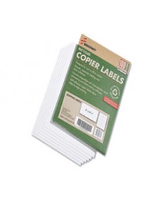 7530015872621 SKILCRAFT RECYCLED COPIER LABELS, COPIERS, 2 X 4.25, WHITE, 10/SHEET, 100 SHEETS/BOX