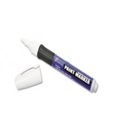 7520015889102 SKILCRAFT PAINT MARKER, MEDIUM BULLET TIP, WHITE, 6/PACK