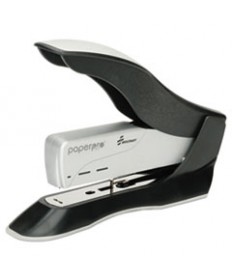 7520015984238 SKILCRAFT PAPERPRO HEAVY-DUTY SPRING-POWERED STAPLER, 100-SHEET CAPACITY, BLACK/SILVER