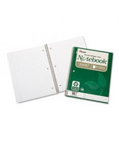 7530016002028, RECYCLED NOTEBOOK, COLLEGE RULE, 11 X 8 1/2, WHITE, 80/PAD, 3/PK