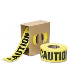 9905016134244, SKILCRAFT, CAUTION BARRICADE TAPE, 2 MIL THICK, 3" W X 1,000 FT, ROLL