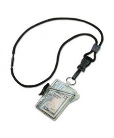 8455016259782 SKILCRAFT WATERPROOF MULTIPLE ID HOLDER WITH LANYARD, CLEAR, DOZEN