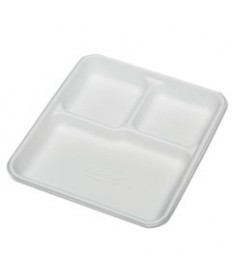 7350009269233, SKILCRAFT, RECTANGULAR COMPARTMENT PLATES, WHITE, 10 X 0.88 X 8, 500/CARTON