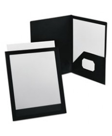 VIEWFOLIO POLYPROPYLENE PORTFOLIO, 100-SHEET CAPACITY, BLACK/CLEAR