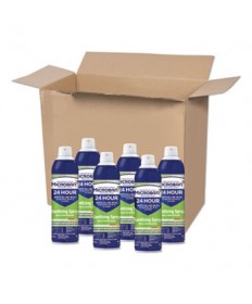 24-Hour Disinfectant Sanitizing Spray, Citrus, 15 oz Aerosol Spray, 6/Carton