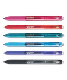 INKJOY RETRACTABLE GEL PEN, MEDIUM 0.7MM, ASSORTED INK/BARREL, 6/SET