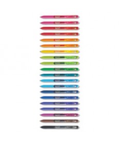 INKJOY RETRACTABLE GEL PEN, MEDIUM 0.7MM, ASSORTED INK/BARREL, 20/PACK