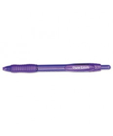 PROFILE RETRACTABLE BALLPOINT PEN, BOLD 1.4MM, PURPLE INK/BARREL, DOZEN