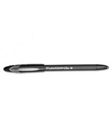 FLEXGRIP ELITE STICK BALLPOINT PEN, MEDIUM 1MM, BLACK INK/BARREL, DOZEN