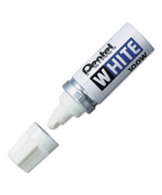 PERMANENT MARKER, BROAD BULLET TIP, WHITE