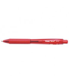 WOW! RETRACTABLE BALLPOINT PEN, MEDIUM 1 MM, RED INK/BARREL, DOZEN