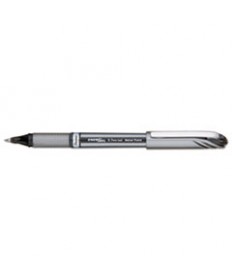 ENERGEL NV STICK GEL PEN, 0.7 MM METAL TIP, BLACK INK, GRAY BARREL, DOZEN