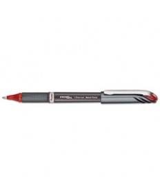 ENERGEL NV STICK GEL PEN, 1 MM METAL TIP, RED INK/BARREL, DOZEN