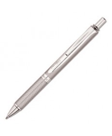 ENERGEL ALLOY RT RETRACTABLE GEL PEN, MEDIUM 0.7MM, BLACK INK, CHROME BARREL
