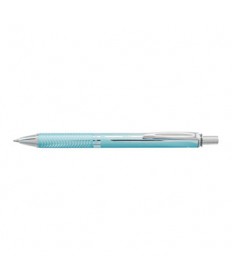 ENERGEL ALLOY RT RETRACTABLE GEL PEN, MEDIUM 0.7MM, BLACK INK, AQUAMARINE BARREL