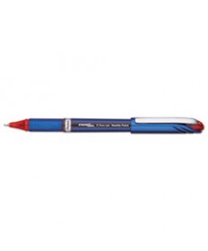 ENERGEL NV STICK GEL PEN, 0.5 MM NEEDLE TIP, RED INK/BARREL, DOZEN