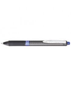 OH! GEL RETRACTABLE GEL PEN, MEDIUM 0.7MM, BLUE INK, BLACK BARREL, DOZEN
