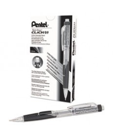 TWIST-ERASE CLICK MECHANICAL PENCIL, 0.9 MM, HB (#2.5), BLACK LEAD, BLACK BARREL