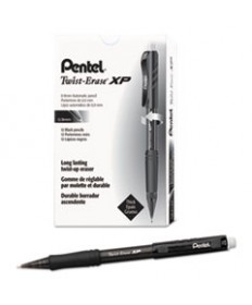 TWIST-ERASE EXPRESS MECHANICAL PENCIL, 0.9 MM, HB (#2.5), BLACK LEAD, BLACK BARREL, DOZEN