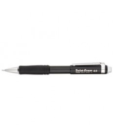 TWIST-ERASE III MECHANICAL PENCIL, 0.5 MM, HB (#2.5), BLACK LEAD, BLACK BARREL