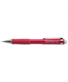 TWIST-ERASE III MECHANICAL PENCIL, 0.7 MM, HB (#2.5), BLACK LEAD, RED BARREL