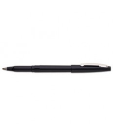 ROLLING WRITER STICK ROLLER BALL PEN, MEDIUM 0.8MM, BLACK INK/BARREL, DOZEN