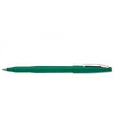 ROLLING WRITER STICK ROLLER BALL PEN, MEDIUM 0.8MM, GREEN INK/BARREL, DOZEN