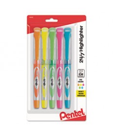 24/7 HIGHLIGHTERS, CHISEL TIP, ASSORTED COLORS, 5/SET