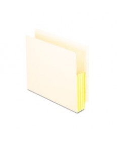 MANILA DROP FRONT SHELF FILE POCKETS, 5.25" EXPANSION, 10 SECTIONS, LETTER SIZE, MANILA, 10/BOX