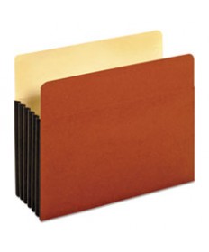 FILE POCKET W/ TYVEK, 5.25" EXPANSION, LETTER SIZE, REDROPE, 10/BOX