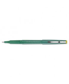 RAZOR POINT STICK POROUS POINT MARKER PEN, 0.3MM, GREEN INK/BARREL, DOZEN