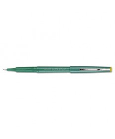 RAZOR POINT STICK POROUS POINT MARKER PEN, 0.3MM, GREEN INK/BARREL, DOZEN