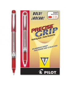 PRECISE GRIP STICK ROLLER BALL PEN, BOLD 1MM, RED INK, RED BARREL