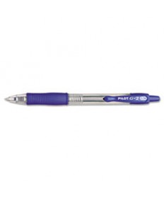 G2 PREMIUM RETRACTABLE GEL PEN, 0.38 MM, BLUE INK, CLEAR/BLUE BARREL, DOZEN