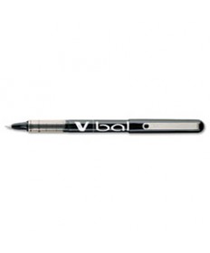 VBALL LIQUID INK STICK ROLLER BALL PEN, FINE 0.7MM, BLACK INK/BARREL, DOZEN