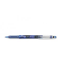 PRECISE P-700 STICK GEL PEN, FINE 0.7MM, BLUE INK/BARREL, DOZEN