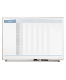 Classic Series Porcelain Magnetic Board, 96 X 48, White, Silver Aluminum Frame