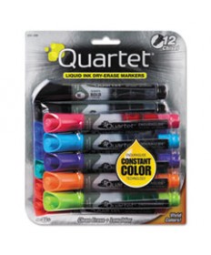 ENDURAGLIDE DRY ERASE MARKER, BROAD CHISEL TIP, ASSORTED COLORS, 12/SET