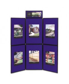 Prestige Plus Magnetic Fabric Bulletin Board, 72 X 48, Fiberboard/plastic Frame