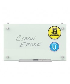 Infinity Magnetic Glass Dry Erase Cubicle Board, 18 X 30, White