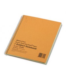 SINGLE-SUBJECT WIREBOUND NOTEBOOKS, 1 SUBJECT, NARROW RULE, BROWN COVER, 8.25 X 6.88, 80 SHEETS