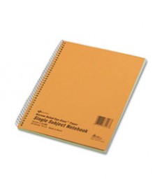 SINGLE-SUBJECT WIREBOUND NOTEBOOKS, 1 SUBJECT, NARROW RULE, BROWN COVER, 10 X 8, 80 SHEETS