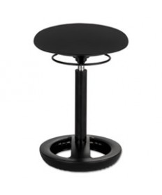 ALPHABETTER ADJUSTABLE-HEIGHT STUDENT STOOL, SUPPORTS UP TO 250 LBS., BLACK SEAT/BLACK BACK, BLACK BASE