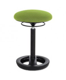 Twixt Desk Height Ergonomic Stool, 22 1/2 High, Black Vinyl