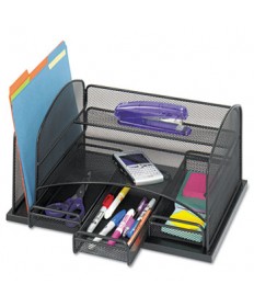 Three Drawer Organizer, Steel, 16 X 11 1/2 X 8 1/4, Black