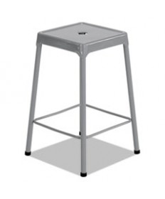 COUNTER-HEIGHT STEEL STOOL, 25" SEAT HEIGHT, SUPPORTS UP TO 250 LBS., RED SEAT/RED BACK, RED BASE