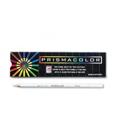 PREMIER COLORED PENCIL, 3 MM, 2B (#1), WHITE LEAD, WHITE BARREL, DOZEN