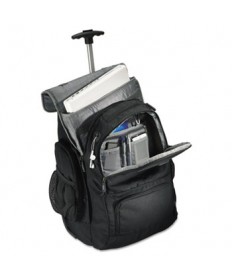 Rolling Backpack, 14 X 8 X 21, Black/charcoal
